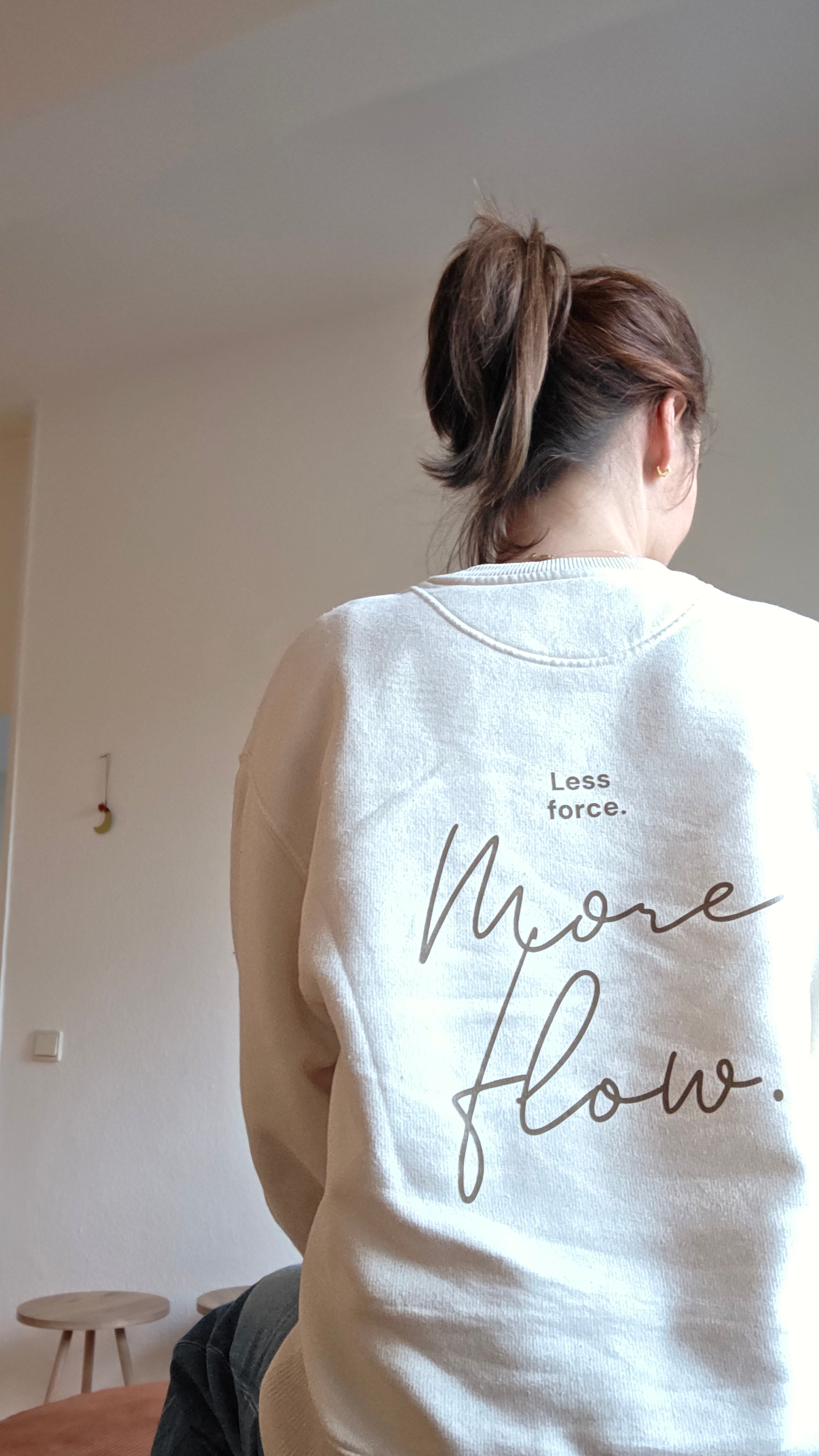 Less force. More flow. Organic Oversized Sweatshirt