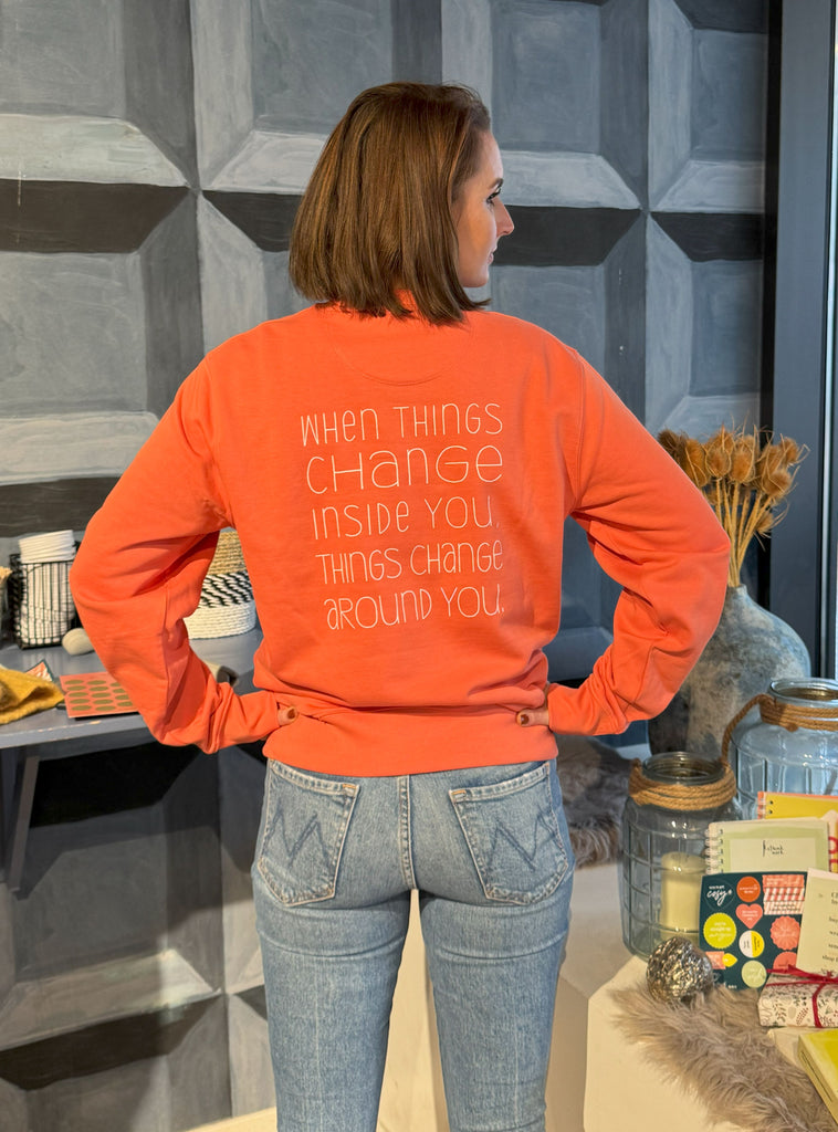 When Things Change Inside You – Nachhaltiges Oversized Sweatshirt aus Bio-Baumwolle