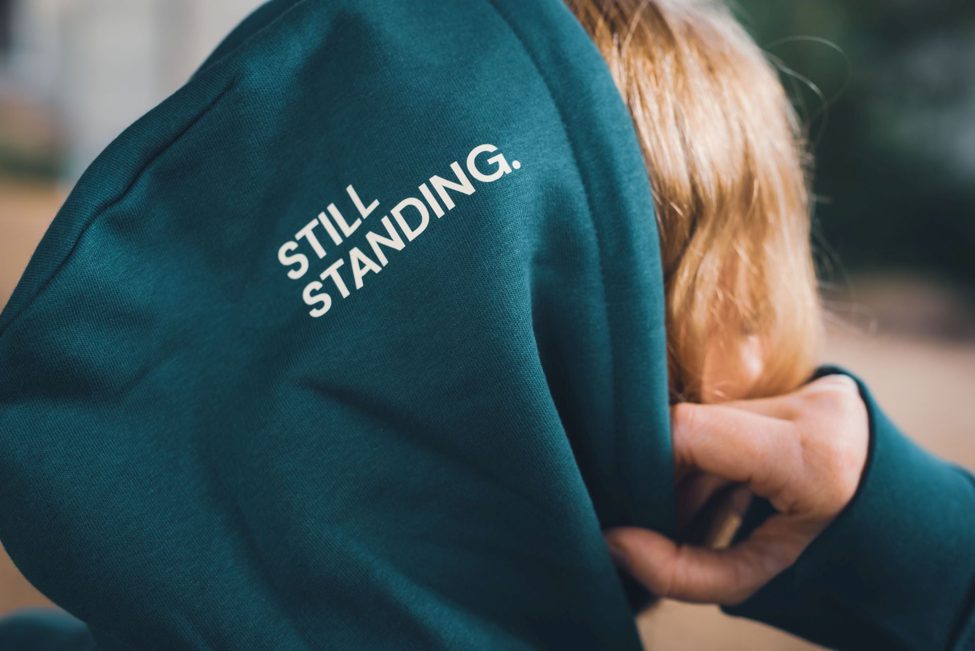 Still Standing Unisex Organic Hoodie – Ansicht